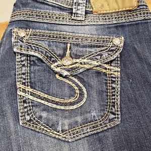 Silver jeans, size 14
